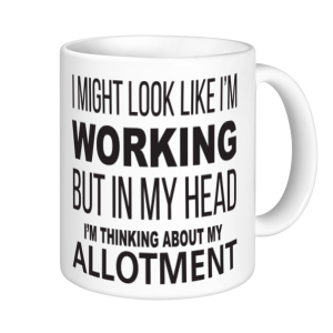 Allotment Mugs - I might Look Like I'm Working But In My Head I'm Thinking About My Allotment