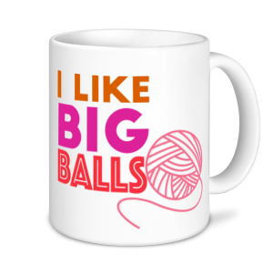 Knitting Mugs - I Like Big Balls